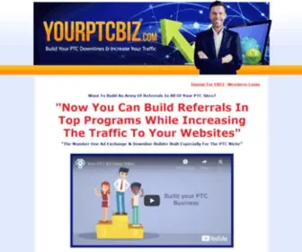 Yourptcbiz.com(Build Your PTC Downlines & Increase Your Traffic) Screenshot