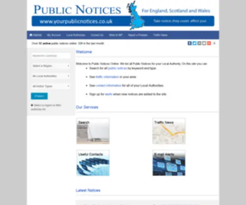 Yourpublicnotices.co.uk(Public Notices) Screenshot