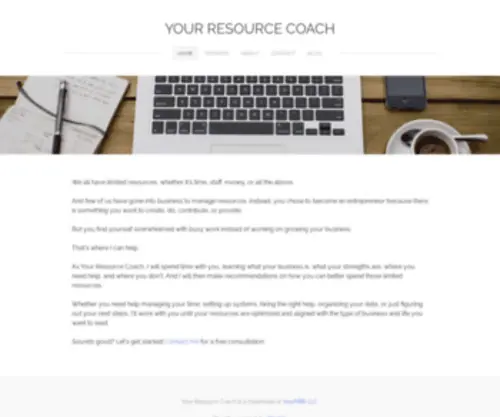 Yourresourcecoach.com(Your Resource Coach) Screenshot