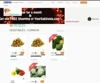 Yoursabjiwala.com(Fresh Vegetables Online in Noida) Screenshot
