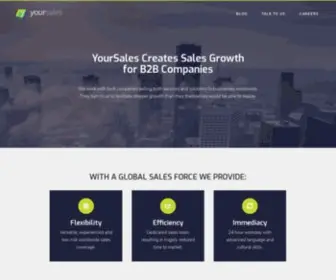 Yoursales.com(Outsourced Sales Force for B2B SaaS Companies) Screenshot