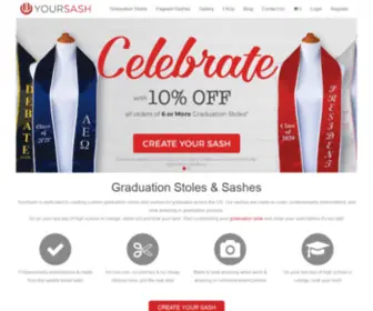 Yoursash.com(Custom Graduation Stoles & Sashes for 2021 Seniors) Screenshot