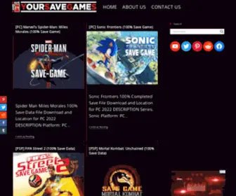 Yoursavegames.com(#1 Save Game Files Resource) Screenshot