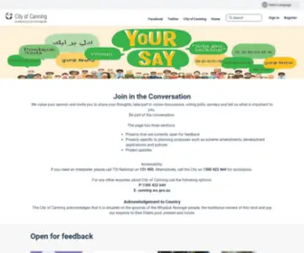 Yoursaycanning.com.au(Your Say Canning) Screenshot