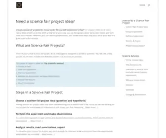 Yoursciencefairprojects.com(Your Science Fair Projects) Screenshot