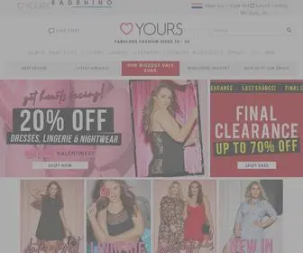 Yoursclothing.com(Plus Size Clothing) Screenshot