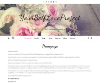 Yourselfloveproject.com(Homepage) Screenshot