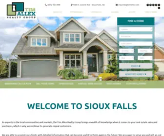 Yoursiouxfallshome.com(Tim Allex Realty Group) Screenshot