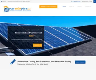 Yoursolarplans.com(Engineering solutions for all your solar needs) Screenshot