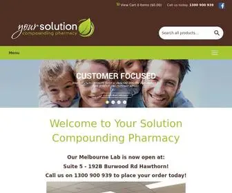 Yoursolutioncompounding.com.au(Your Solution Compounding Pharmacy) Screenshot