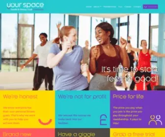 Yourspacepontefract.com(Health & fitness club based in Pontefract. Your goals are our goals) Screenshot