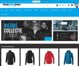 Yoursportshop.nl(Teamkleding & sportkleding shop je voordeling bij) Screenshot