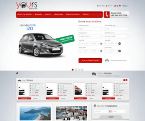 Yoursrentacar.com(Antalya Rent A Car) Screenshot