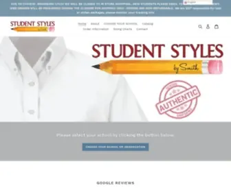 Yourstudentstyles.com(Student Styles School Uniforms) Screenshot