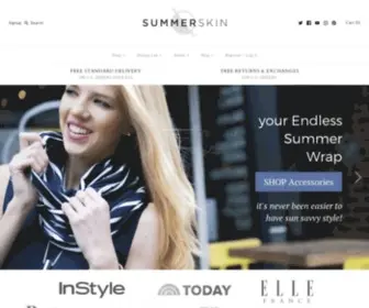 Yoursummerskin.com(Stylish Sun Protective Clothing for Women by SUMMERSKIN) Screenshot