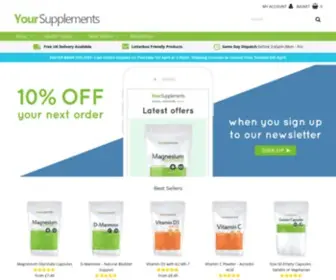 Yoursupplements.com(Your Supplements) Screenshot