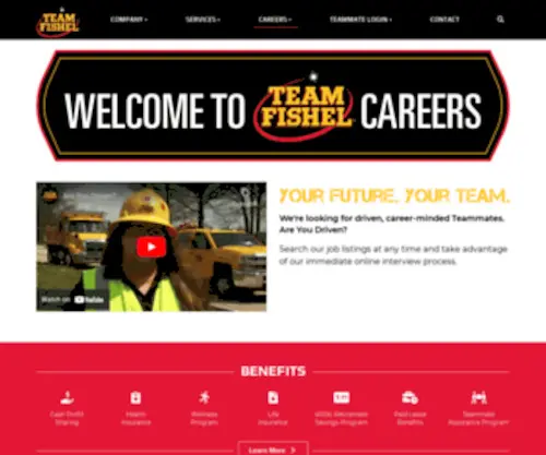 Yourteamfishel.com(Team Fishel Recruitment) Screenshot