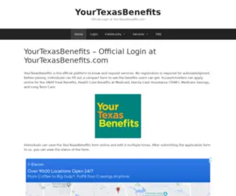 Yourtexasbenefits.biz(Official Login at) Screenshot