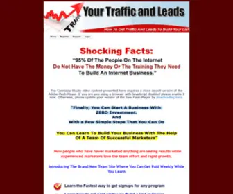 Yourtrafficandleads.com(Free Lead System Forever) Screenshot