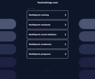 Yourtrainings.com(Online training Log) Screenshot