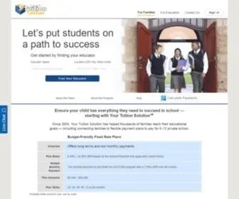 Yourtuitionsolution.com(Convenient Tuition Payment Plans) Screenshot