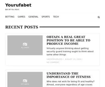 Yourufabet.com Screenshot