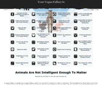 Yourveganfallacyis.com(Your Vegan Fallacy Is) Screenshot