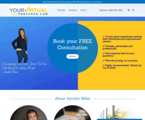 Yourvirtualtaxpreparer.com(Yourvirtualtaxpreparer) Screenshot