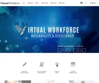 Yourvirtualworkforce.com(Virtual Workforce is a company) Screenshot