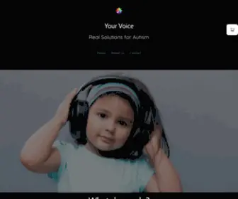 Yourvoicecali.com(Real Solutions for Autism) Screenshot