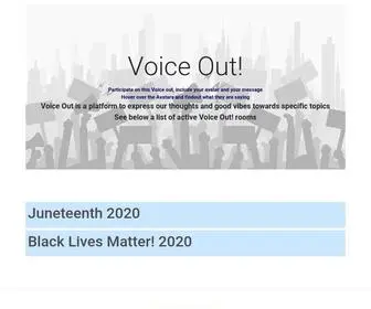 Yourvoiceout.com(Voice Out) Screenshot