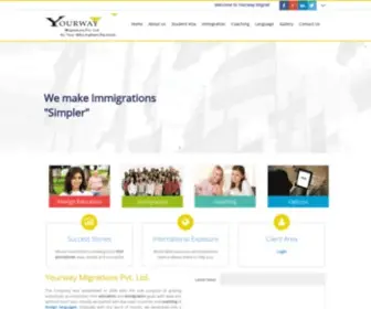 Yourwaymigrations.com(Yourway Migrations Pvt Ltd) Screenshot