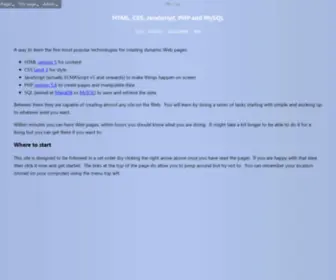 Yourwebskills.com(HTML) Screenshot