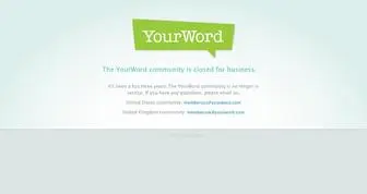Yourword.com(Your Word) Screenshot