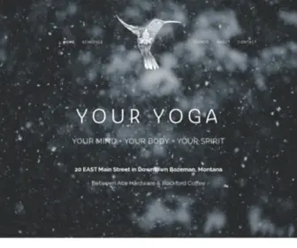 Youryogabozeman.com(YOUR YOGA) Screenshot