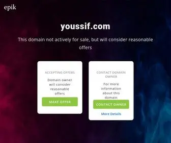 Youssif.com(Make an Offer if you want to buy this domain. Your purchase) Screenshot