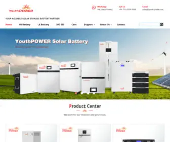 Youth-Power.net(Solar battery manufacturer) Screenshot
