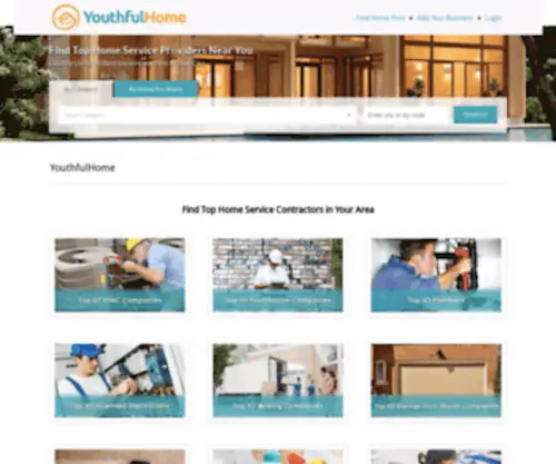 Youthfulhome.com(Homeowner and Contractor Portal) Screenshot