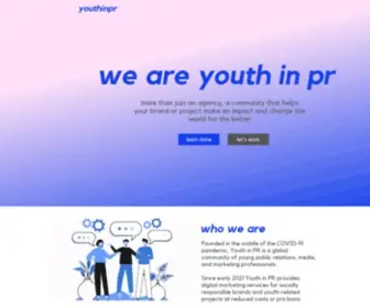 Youthinpr.com(Marketing Agency) Screenshot