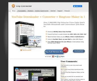 Youtubeclipextractor.com(YouTube Clip Extractor) Screenshot