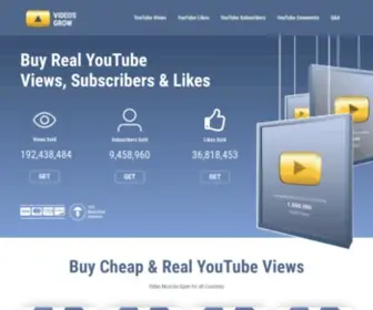 Youtubegrow.com(Buy Cheap Youtube Views) Screenshot