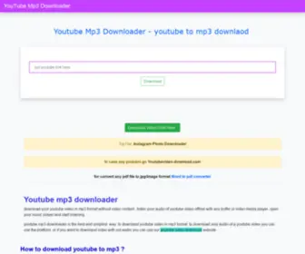 YoutubeMP3Downloader.net(Youtube mp3 downloader) Screenshot