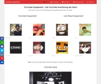 Youtuber-Equipment.info(▷ YouTuber Equipment) Screenshot