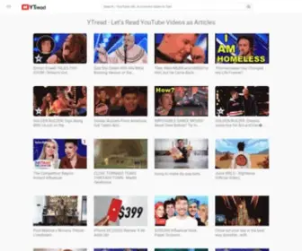 Youtuberead.com(Convert YouTube Videos to Text Articles) Screenshot