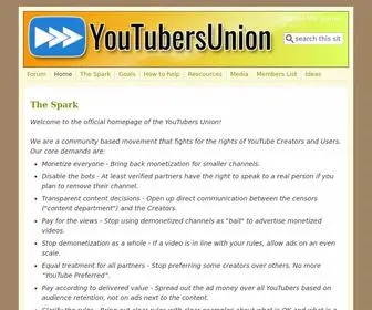 Youtubersunion.org(Youtubers Union) Screenshot