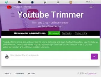 Youtubetrimmer.com(Trim and Crop YouTube videos) Screenshot