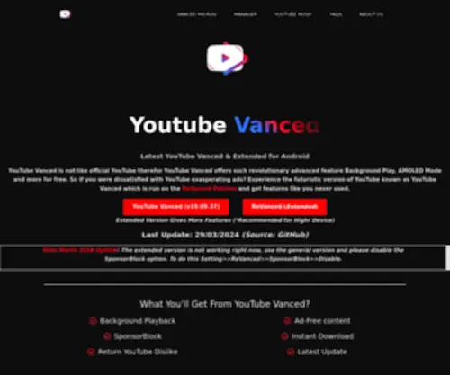 Youtubevanced.org(YouTube Vanced APK v2.6.2 Official) Screenshot