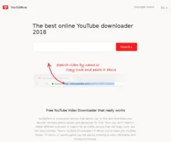Youtubnow.com(The site is under maintaining) Screenshot