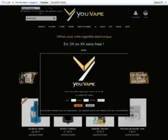 Youvape.fr(Cigarettes électroniques & Eliquides au meilleur prix) Screenshot