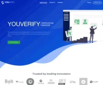 Youverify.co(Innovating Digital Identity Across Africa) Screenshot